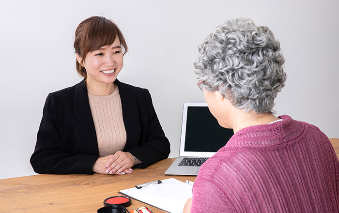 初回相談は無料、時間制限なし